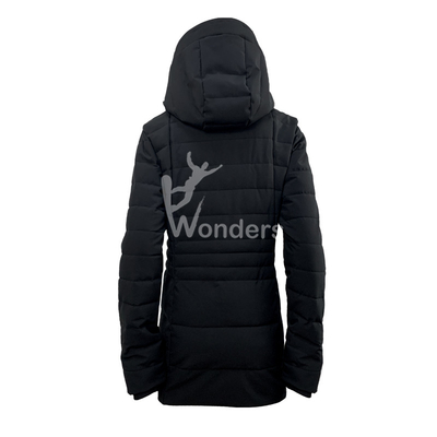 Detachable Hooded Parka long down puffer coat Woman's Long Sleeve